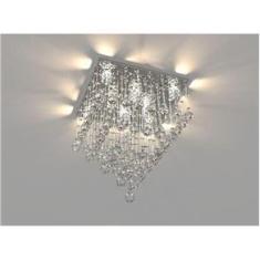 Imagem de Lustre De Cristal  42X42Cm   Living Hall De Entrada