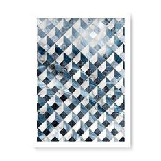 Imagem de Arte Maníacos Quadro Decorativo Mármore Cubos - 23x16,25cm (Moldura em laca )