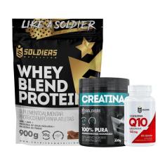 Imagem de Kit: Whey Blend Protein Concentrado e Isolado - 900g + Creatina Monohidratada Pote 300g-Unissex