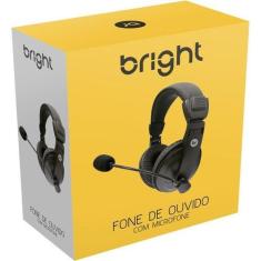 Imagem de Fone de ouvido com microfone headset office 507 preto bright