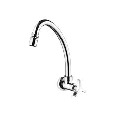 Imagem de Torneira Para Cozinha De Parede Bica Móvel Lorentrio Cromada