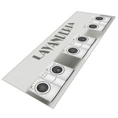 Imagem de Tapete Passadeira Máquina de Lavar Antiderrapante-Bege-60 x 250