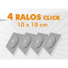 Imagem de Kit 04 Un Ralo Click Quadrado 10X10