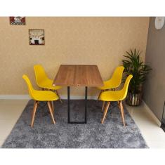 Imagem de Conjunto De Mesa Dobrável 120 X 75 + 4 Cadeiras 