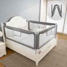 Imagem de Trilho de cama infantil FAMILL dobrável para cama queen size, king siz