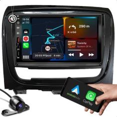Imagem de kit multimidia com função bluetooth carplay 2 entradas usb + moldura d