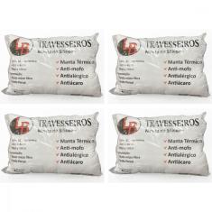Imagem de Kit 4 Travesseiros Manta de Silicone 45x65 lb
