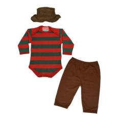 Imagem de Body Bebê Fantasia Halloween Freddy + Calça e Chapéu - Best Bunny, M -