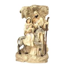 Imagem de Presépio Sagrada Família Decorativa Enfeite De Natal Resina