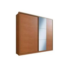Imagem de Guarda Roupas 2 Portas De Correr Ph 1739 E 6 Gavetas C- Espelho Carvalho - Herval
