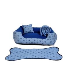 Imagem de Caminha Pet Cama Pra Cachorro Médio Até 12Kg  Kit Pet Cama +Edredom E