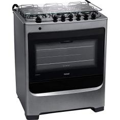 Imagem de Fogão 6 Bocas de Piso Inox Consul Bivolt Cinza
