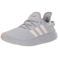 Imagem de adidas Cloudfoam Pure Tênis esportivo feminino, Prata halo/cinza órbita/cinza, 34