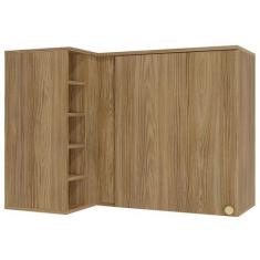 Imagem de Armário Aéreo Cozinha Botanic 98 Cm 1 Porta Nogueira Fosco - Kappesber