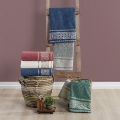 Imagem de Toalha de Banho Grossa 100% Algodão Maciez Telha 1,50m