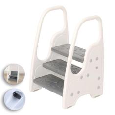 Imagem de Banqueta infantil Wiifo ajustável de 3 degraus cinza