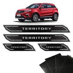 Imagem de Kit Soleira Diamante Ford Territory 2021 E Protetor De Porta