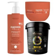Imagem de Kit Arvensis Cachos Ativ. Ondulados+ Mascara 2x1+geleia Alta