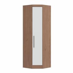 Imagem de Guarda Roupa Modulado Infinity de Canto com 1 Porta - Macadâmia/Branco