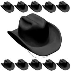 Imagem de Kit com 10 Chapéus Vaqueiro Cowboy Festa Junina Infantil Fantasia e At