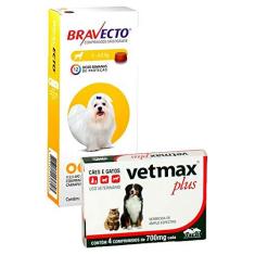 Imagem de Bravecto Antipulgas Cães 2 A 4,5kg + Vermifugo Vetmax