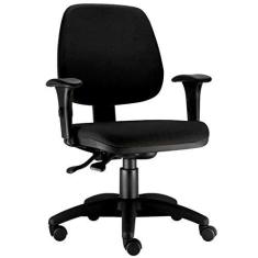 Imagem de Cadeira Giratória Job L02 Executiva Ergonômica Escritório Tecido Crepe  - Lyam Decor