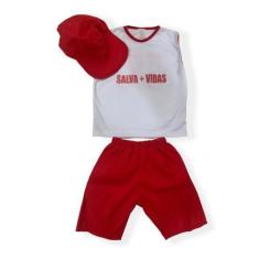 Imagem de Fantasia Salva Vidas Bebê Menino Profissão Life Guard Infantil Masculi