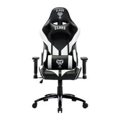 Imagem de CADEIRA GAMER PRETO COM BRANCO CL-CM081 - CLANM