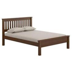 Imagem de Cama Casal De Madeira Castanho Acetinado - Piratini