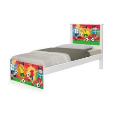 Imagem de Cama Solteiro Adesivada Futebol Meninos