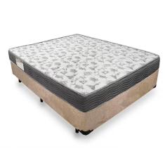 Imagem de Cama Box Casal Suede + Colchão De Espuma D33 - Sereneprime - 138cm Bege