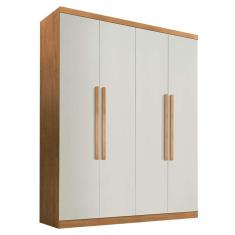 Imagem de Guarda-Roupa Casal Império 4 Pt 3 Gv Imbuia E Off White