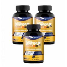 Imagem de 3x Supra Ômega 3 T.G- 1080mg EPA- 720mg DHA- Vit.E-120 Caps - Global S