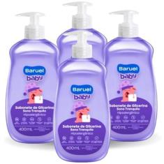 Imagem de Kit 4 Sabonete Líquido Baby Sono Tranquilo 400ml - Baruel