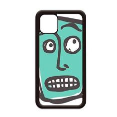 Imagem de Capa de celular Suprised Abstract Face Sketch Happy para iPhone 11 Pro Max