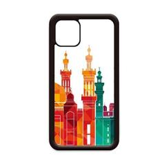 Imagem de Capa com estampa de cidade de Morden do Egito Antigo para iPhone 11 Pro Max para Apple Mobile