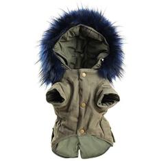 Imagem de Scicalife Moletom com capuz de algodão quente para o inverno para animais de estimação, roupas leves com capuz