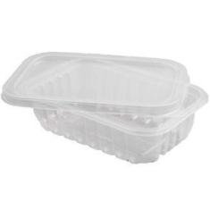 Imagem de Kit Pote e Tampa de Plastico Retangular PP 250ml PT 25 UN Copaza