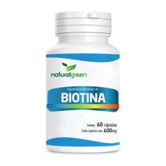 Imagem de Biotina B7 Natural Green 60 Cápsulas 45 Mcg