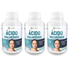Imagem de Kit 3 Ácido Hialurônico Colágeno Hidrolisado Vitamina 1000Mg