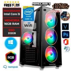 Imagem de Pc Gamer Barato Intel Core i5 16GB ssd 512GB Fonte 650w ULTR