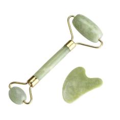 Imagem de Rolo Massageador De Jade Verde + Guasha Coração - Smart Gr