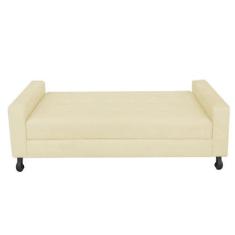 Imagem de Recamier Calçadeira Sofá Damares 1,40 Cm Casal Baú Quarto Sala Suede B