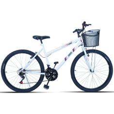 Imagem de Bicicleta Feminina Aro 26 Passeio 18 Marchas Com Cestinha-Feminino