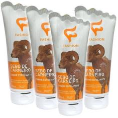 Imagem de Creme Sebo de Carneiro Esfoliante 200ml Fashion  Kit 4 Frascos