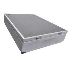 Imagem de Cama Box Baú Casal Suede Cinza - Imperium do Sono
