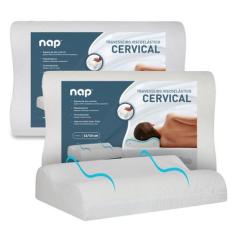 Imagem de Kit 2 Travesseiros Comfort Cervical Small Espuma Viscoletastica Nasa O