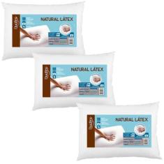 Imagem de Kit 3 Travesseiros de 14cm Látex Natural - Duoflex