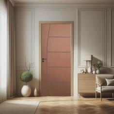 Imagem de Porta de Madeira Maciça 210x102cm Friso 09 Jb Portas Ipê