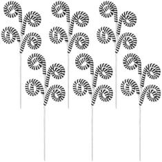 Imagem de Gejoy 6 palhetas de árvore de Natal, decoração de minhoca de areia, palitos de lã e doces, topos de Natal, ramos com sinos para suprimentos de festa, bricolage, artesanato doméstico, enfeites para